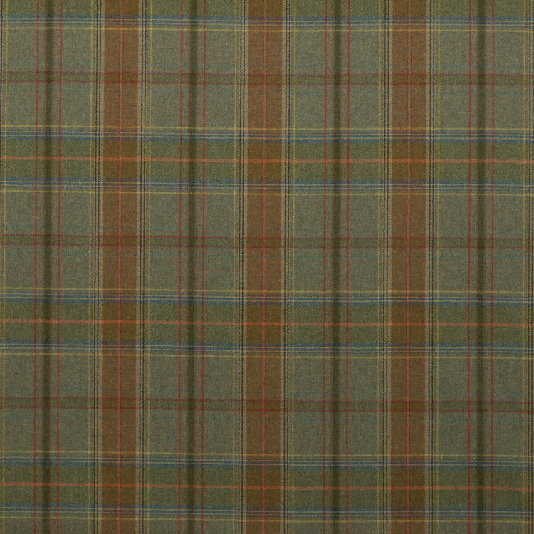 Mulberry Shetland Plaid Lovat Fabric