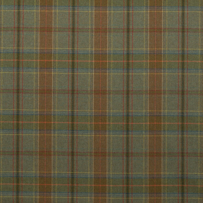 Mulberry Shetland Plaid Lovat Fabric