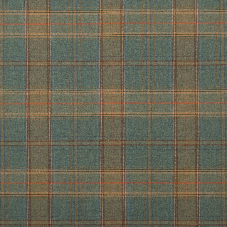 Mulberry Shetland Plaid Teal Fabric