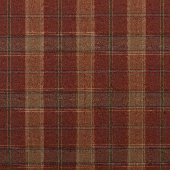Mulberry Shetland Plaid Russet Fabric