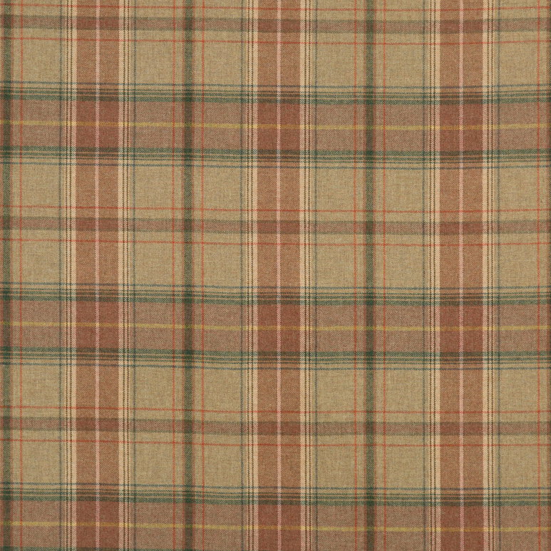 Mulberry Shetland Plaid Quartz Fabric