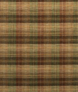 Mulberry Clan Chenille Burnt Orange/Green/Nutmeg