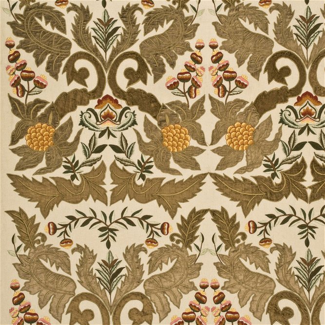 Mulberry Constantine Linen Sage/Gold Fabric