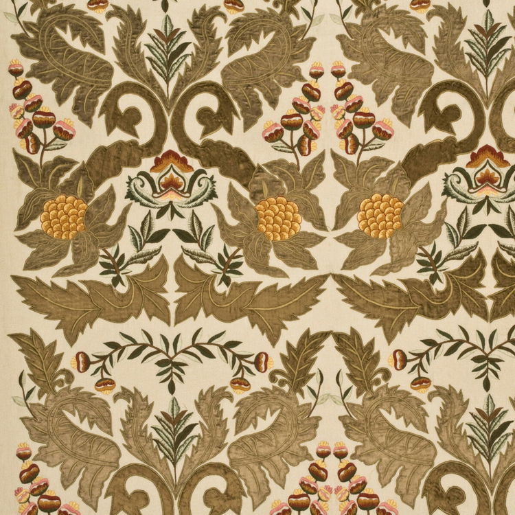 Mulberry Constantine Linen Sage/Gold Fabric