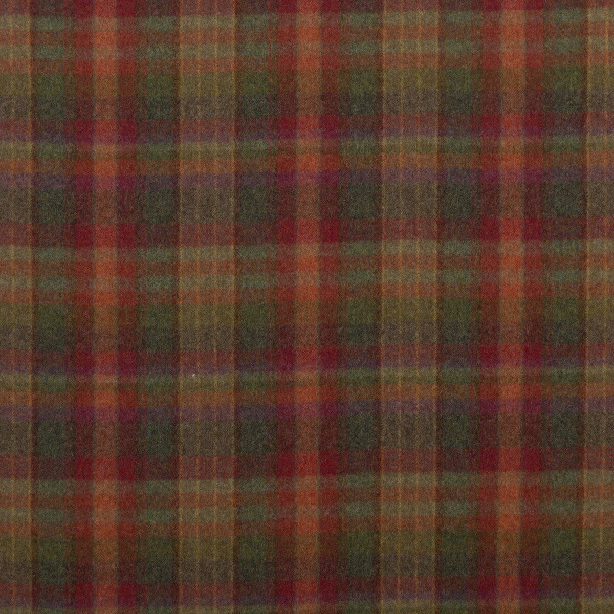 Mulberry Country Plaid Red/Lovat/Heather Fabric | OnlineFabricStore