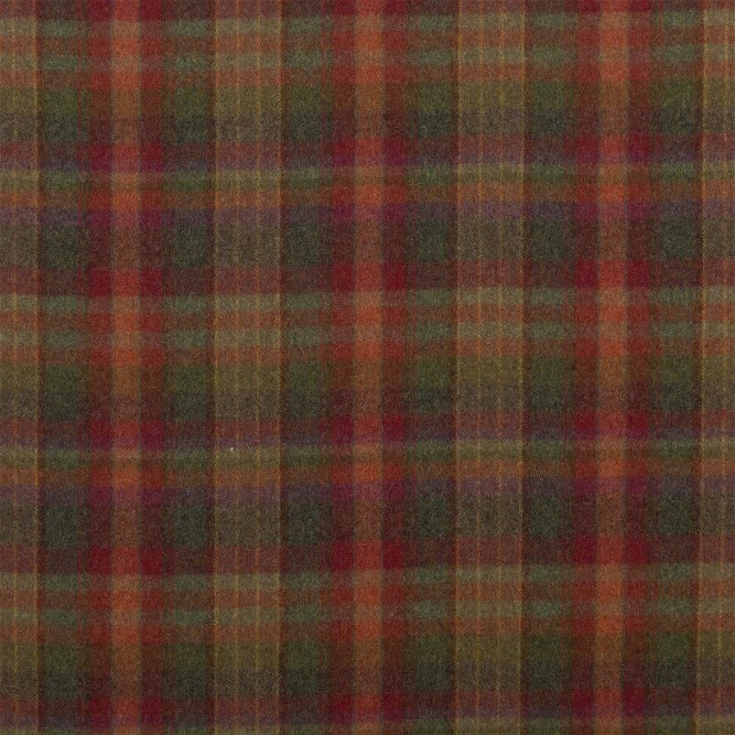 Mulberry Country Plaid Red/Lovat/Heather Fabric