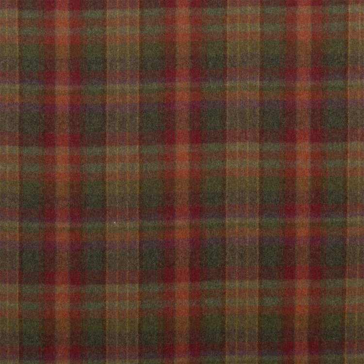Mulberry Country Plaid Red/Lovat/Heather Fabric