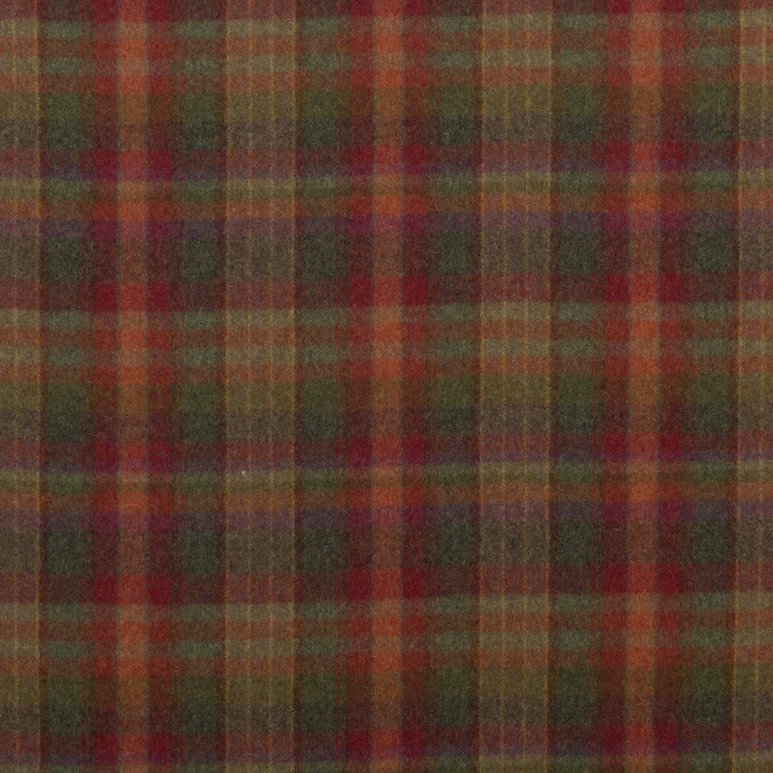 Mulberry Country Plaid Red/Lovat/Heather Fabric
