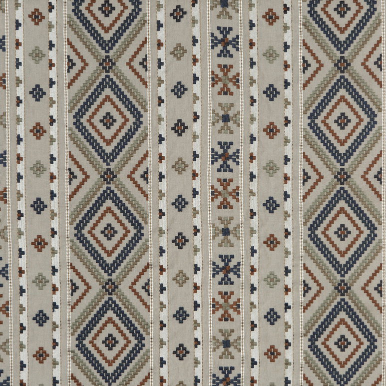 Mulberry Shaftesbury Blue/Lovat Fabric