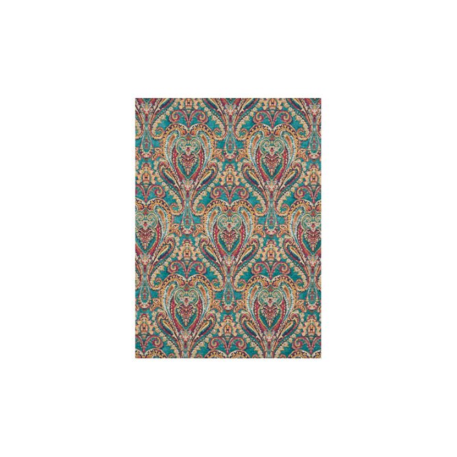 Mulberry Bohemian Paisley Teal Fabric