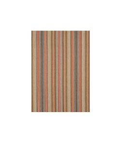 Mulberry Tapton Stripe Teal/Russet