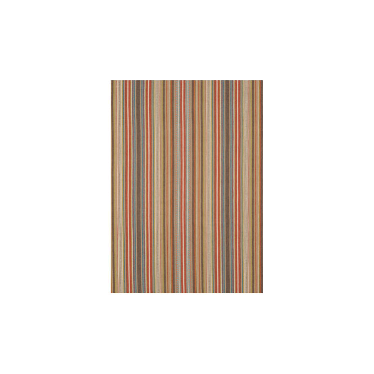 Mulberry Tapton Stripe Teal/Russet Fabric