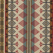 Mulberry Saddle Blanket Indigo/Red Fabric