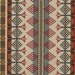 Mulberry Saddle Blanket Indigo/Red Fabric