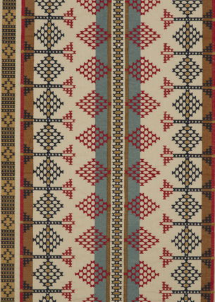 Mulberry Saddle Blanket Indigo/Red Fabric