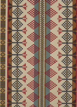 Mulberry Saddle Blanket Indigo/Red Fabric