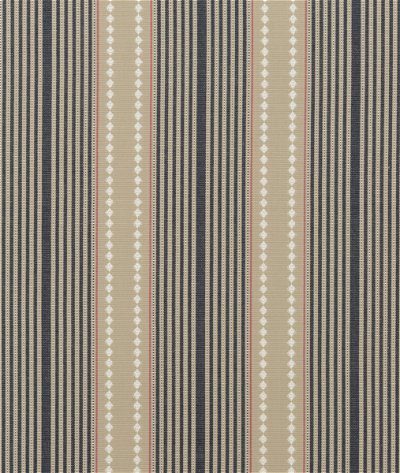 Mulberry Brighton Stripe Indigo/Linen Fabric