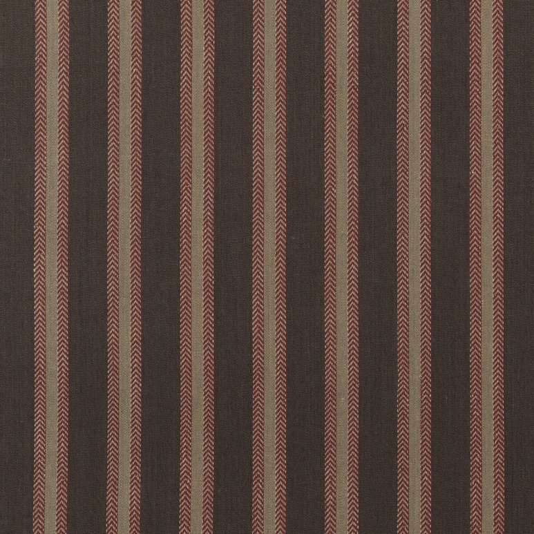 Mulberry Chester Stripe Woodsmoke/Russet Fabric