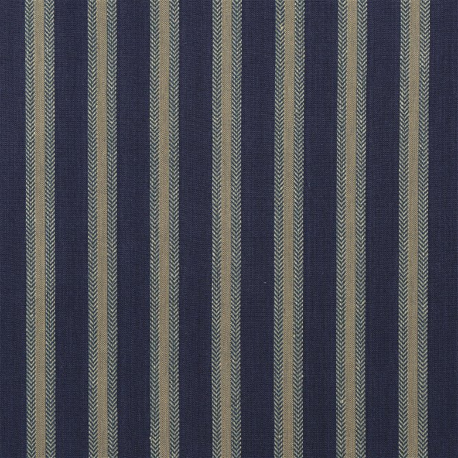 Mulberry Chester Stripe Indigo Fabric