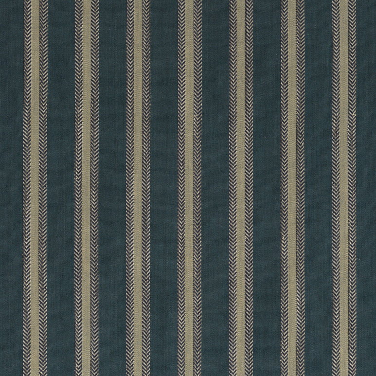 Mulberry Chester Stripe Teal Fabric