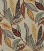 Mulberry Forest Leaves Indigo/Teal Fabric