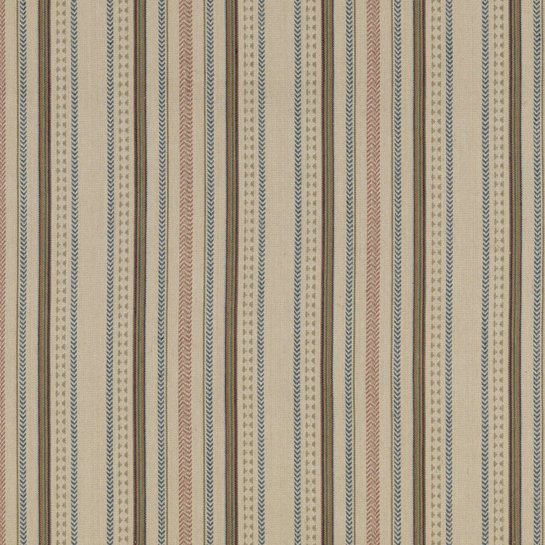 Mulberry Racing Stripe Denim Fabric