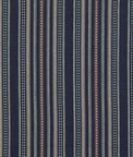Mulberry Racing Stripe Indigo Fabric