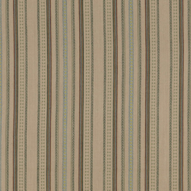 Mulberry Racing Stripe Lovat Fabric