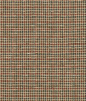 Mulberry Babington Check Teal/Spice Fabric
