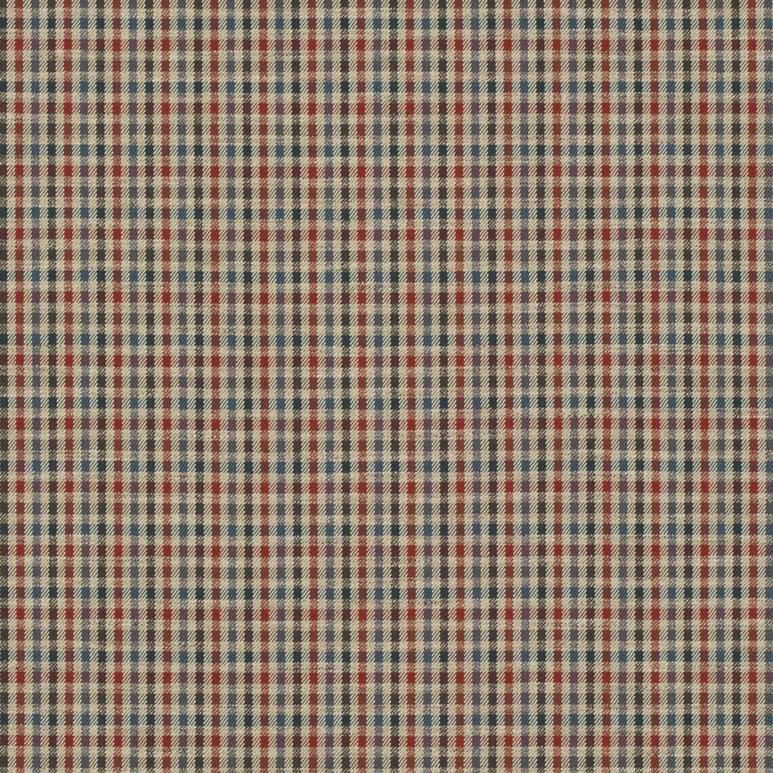 Mulberry Babington Check Red/Blue Fabric