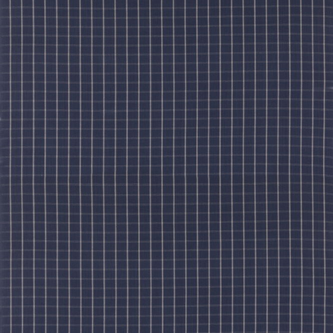 Mulberry Compass Check Indigo Fabric