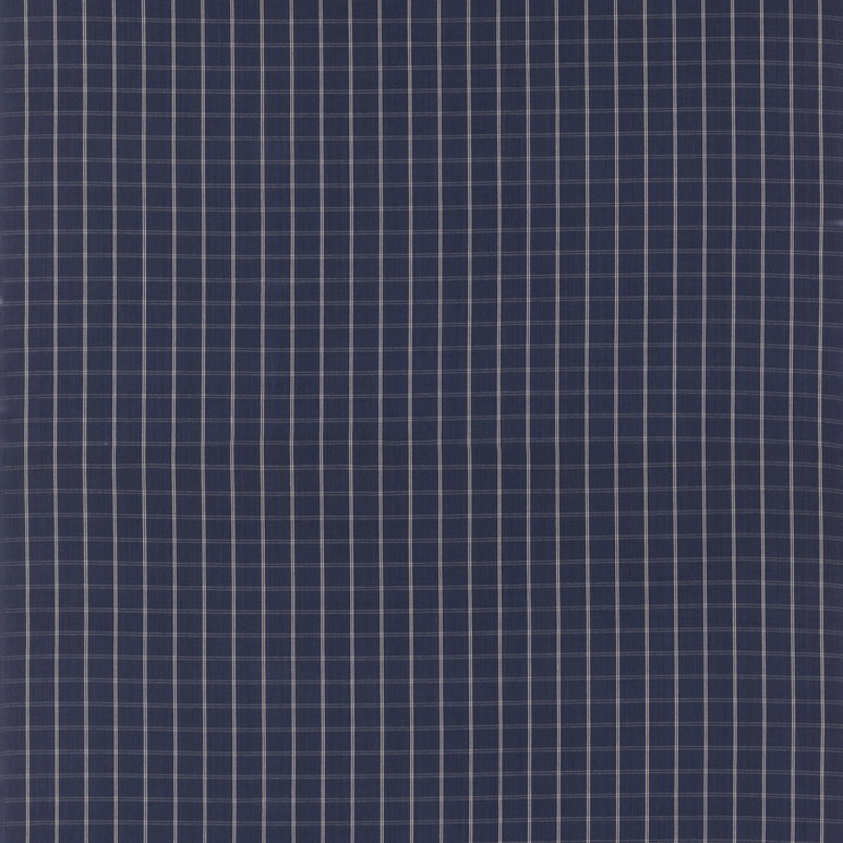 Mulberry Compass Check Indigo Fabric