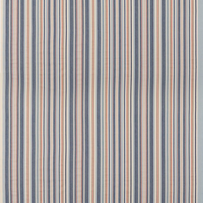 Mulberry Medford Stripe Blue/Rust Fabric