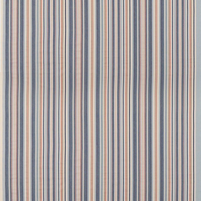 Mulberry Medford Stripe Blue/Rust Fabric