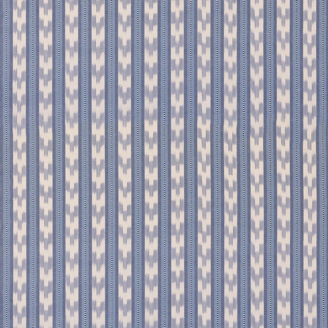 Mulberry Chart Stripe Blue Fabric
