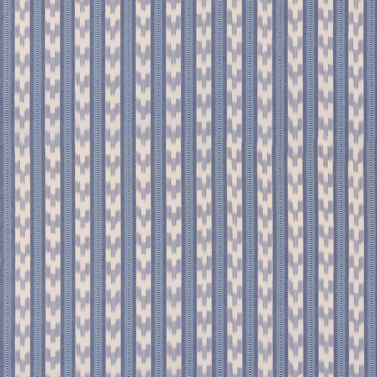 Mulberry Chart Stripe Blue Fabric