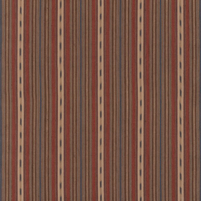 Mulberry Stony Stripe Rust/Blue Fabric