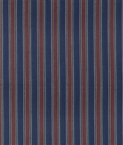 Mulberry Barrington Stripe Indigo/Red Fabric
