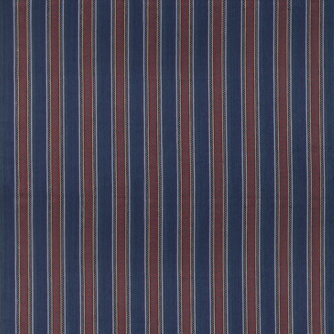 Mulberry Barrington Stripe Indigo/Red Fabric