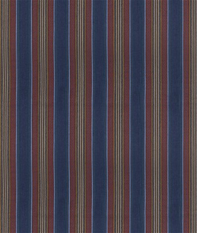 Mulberry Westerly Stripe Indigo/Red Fabric