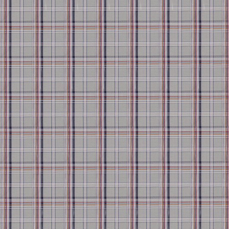 Mulberry Ocean Check Blue Fabric