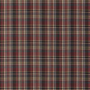 Mulberry Lindisfarne Plaid Charcoal/Red Fabric