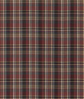 Mulberry Lindisfarne Plaid Charcoal/Red Fabric