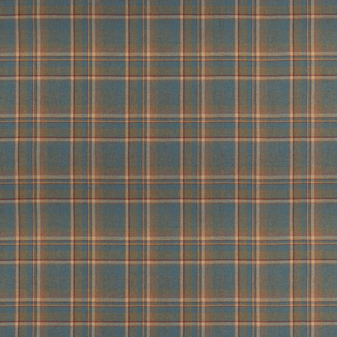 Mulberry Lindisfarne Plaid Teal Fabric