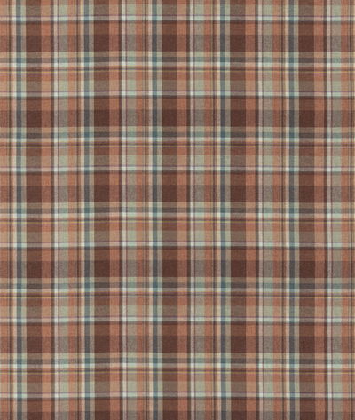 Mulberry Lindisfarne Plaid Russet/Aqua Fabric