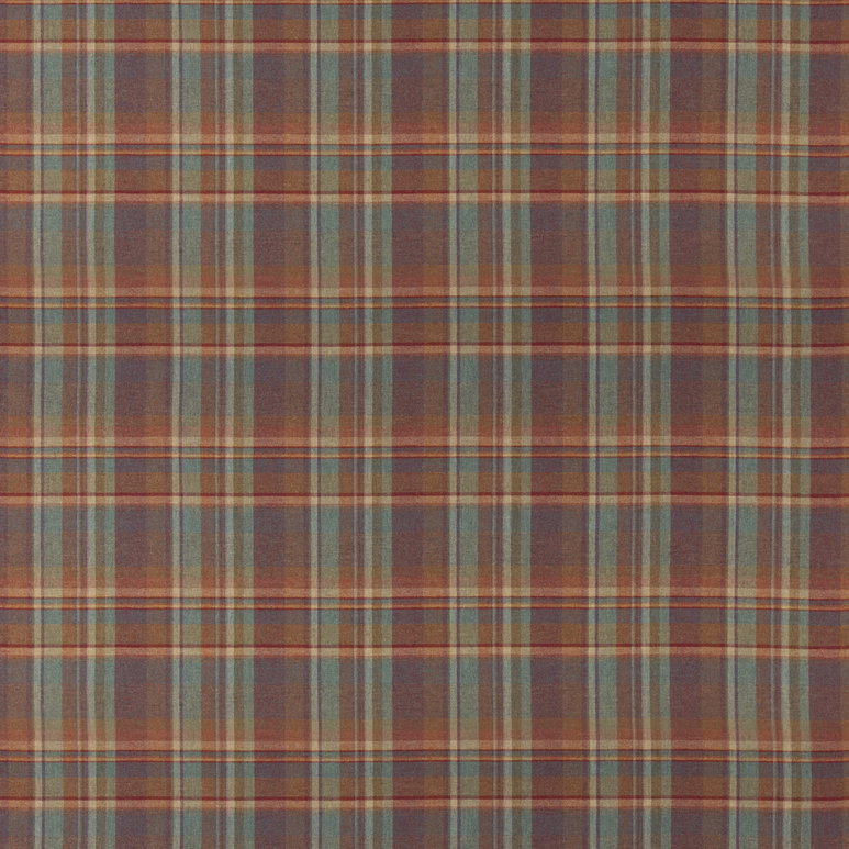 Mulberry Lindisfarne Plaid Red/Teal Fabric