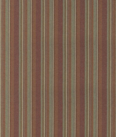 Mulberry Lindisfarne Stripe Russet/Sage Fabric