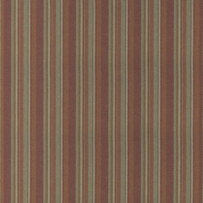Mulberry Lindisfarne Stripe Russet/Sage Fabric