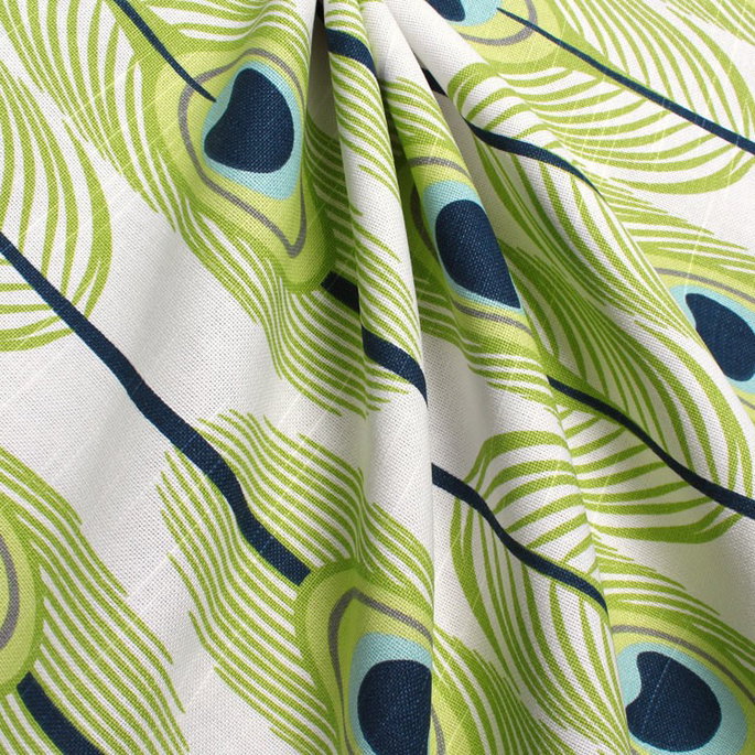 Premier Prints Feathers Canal Slub Fabric image 3 of 3