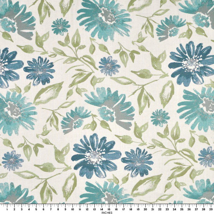 Sunbrella Violetta Baltic Fabric image 4 of 4